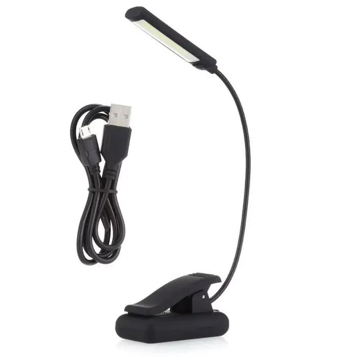 6W LED USB Dimmable Clip sur lampe de lecture pour ordinateur Portable