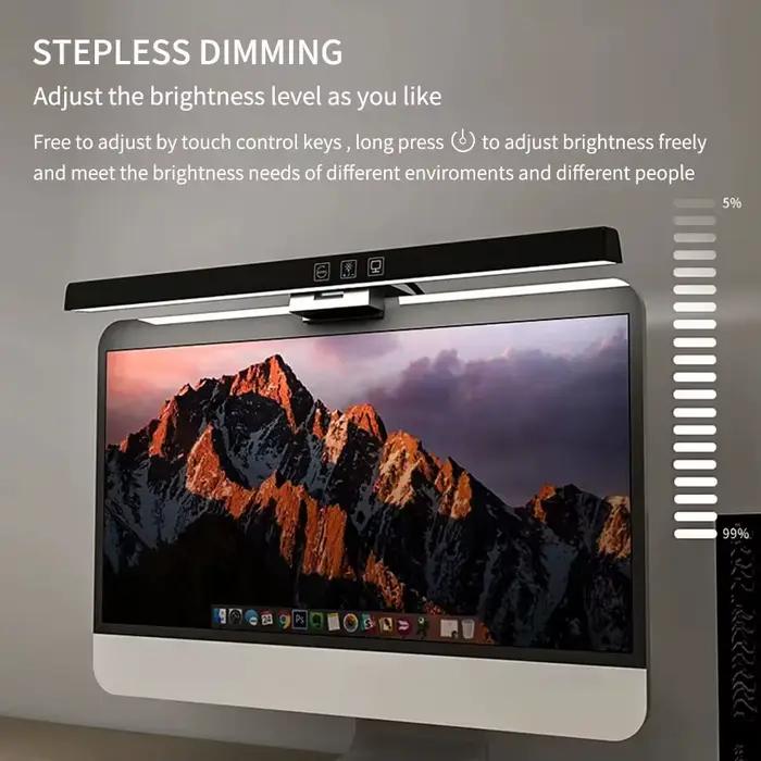 Barre lumineuse LED pour moniteur 33cm 50cm, lampe de bureau, éclairage d'écran de PC à intensité réglable, lampe suspendue pour écran d'ordinateur, lampe de travail, d'étude et de lecture