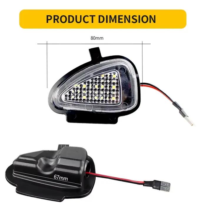 Ampoules CANBUS LED blanches sous miroir pour Voiture, pour VW Golf GTi MK6 6 MKVI 2010-2014 Touran 2010-2019, 2 pièces