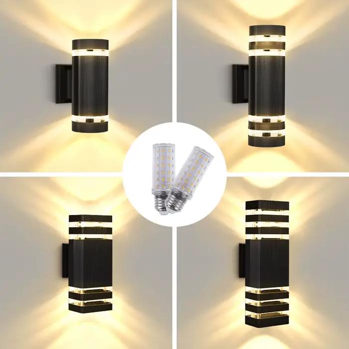 Mur LED lampe décor à la maison E27 applique murale intérieure étanche éclairage extérieur jardin applique pour porche salon cour Led