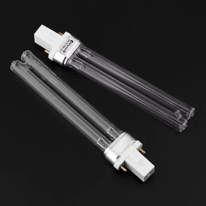 Lampe ultraviolette UV-9W 5W 7W 11W, 2 pièces, UVC 254nm, désinfection de l'eau et de l'air, stérilisateur de Purification, Tube en forme de H 9W pour germicide