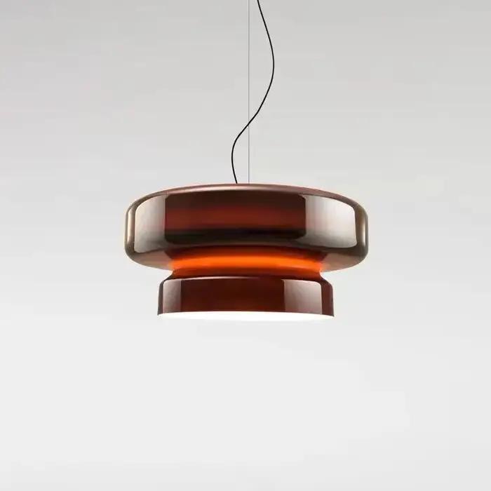 LED mode verre pendentif lumières moderne annulaire lustre concepteur suspension lampe maison chambre décoration pour salon chambre luminaire