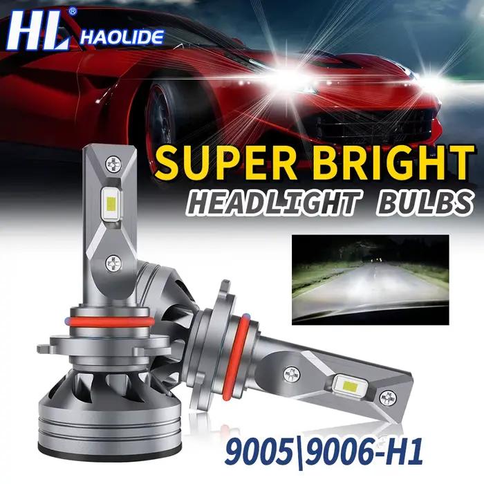 Ampoules de phares LED HL H1 1600W 500000lm, ampoules de voiture haute puissance H1 9005 HB3 9006 HB4, feux antibrouillard 6000K, utilisation tout-terrain 12V 24V