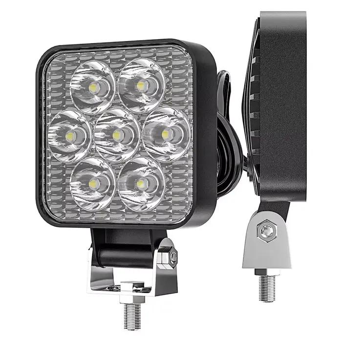 Mini 2.5 "Carré Mini Led Carré Lampe De Travail Poteau 7LED Cross Country Marine Projecteur 4X4 Jeep JK 4Wd Camion 9V-30V