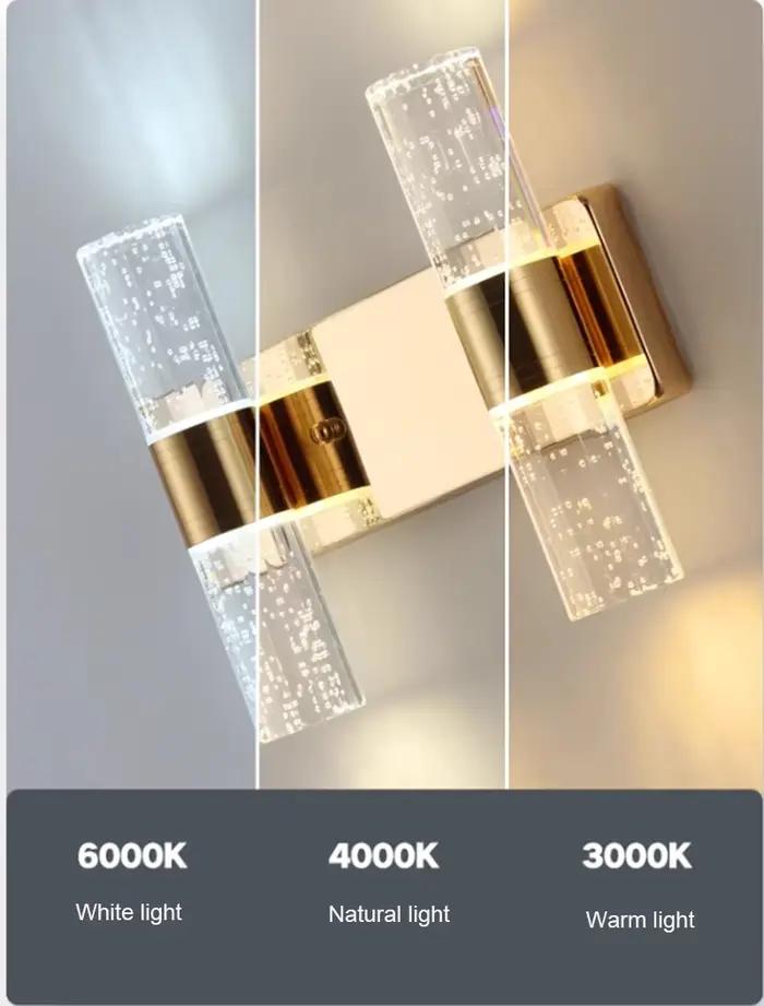 Applique murale LED en acrylique au design moderne
