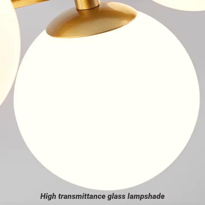 Lustre de plafond boule de verre moderne pour Table à manger salon cuisine île suspension lampe décor à la maison luminaire intérieur