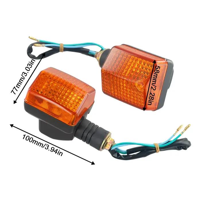 Lampe de Signalisation de Voiture 12V 10W, pour Honda CB 250 350 400 500 650 900, Ombre 750 Ambre, Accessoires de Moto, 2 Pièces