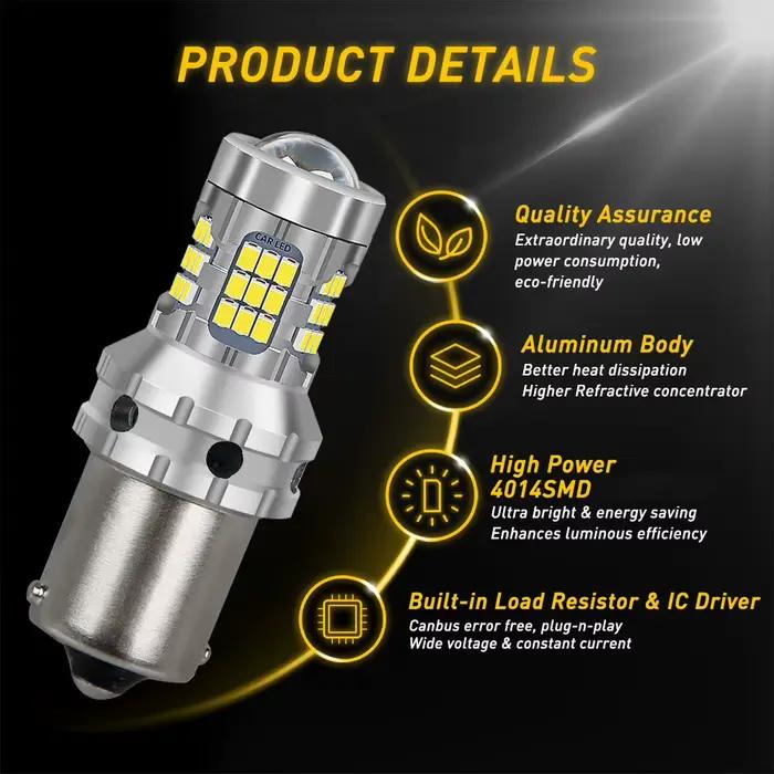 Ampoule de secours LED, feu de recul Ultra lumineux pour mercedes-benz classe S W221 V221 C216 2005-2013 2012 2011, 2 pièces