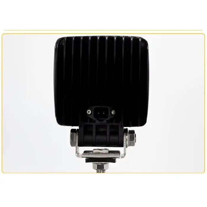 Lampe de travail pour excavatrice 19 LED - 2 pièces, 57W, 6500K, design à faisceau large, étanche IP65 pour chargeuse, tracteur,
