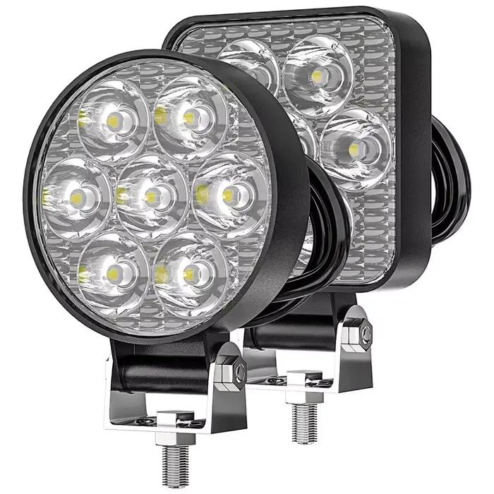 Mini 2.5 "Carré Mini Led Carré Lampe De Travail Poteau 7LED Cross Country Marine Projecteur 4X4 Jeep JK 4Wd Camion 9V-30V