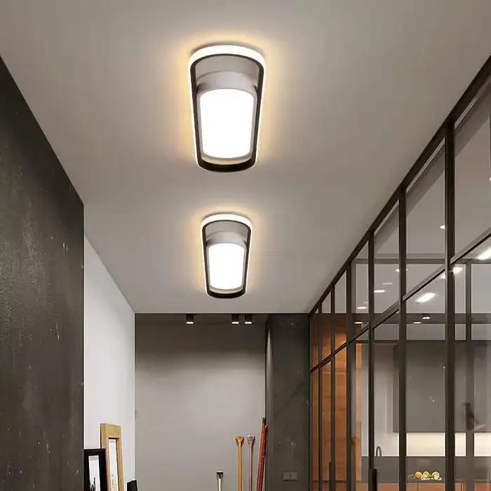 Allée LED Plafonnier Rectangulaire Maison Plafond Lustre Chambre Cuisine Décor Lampe Moderne Éclairage Intérieur Salon Salle À Manger