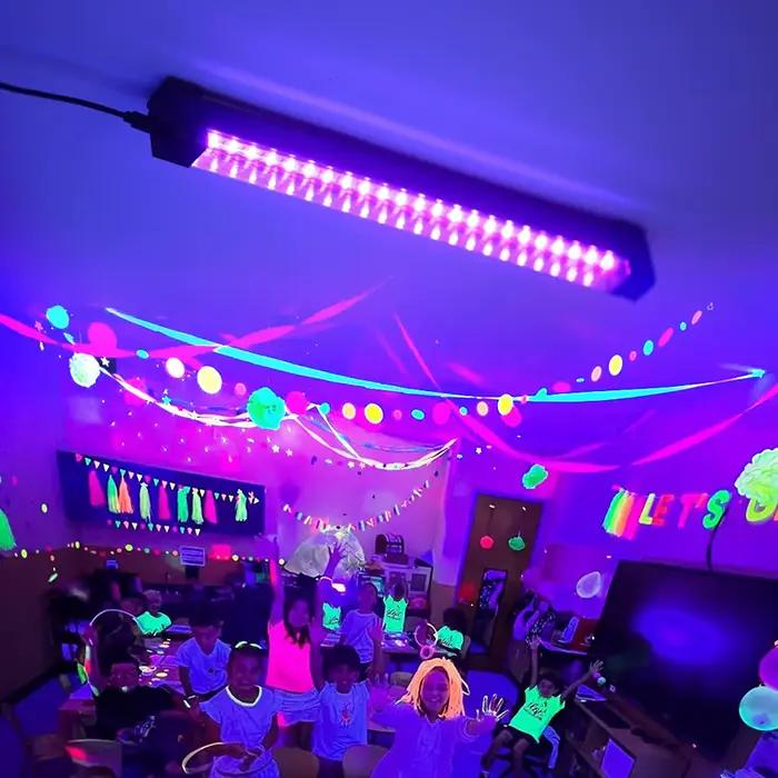 2 pièces/lot 5W USB UV LED lumière noire T8 barre de lumière noire 395nm 400nm fluorescente fête Disco T8 Tube UV bande lumières Ultravilet lampe