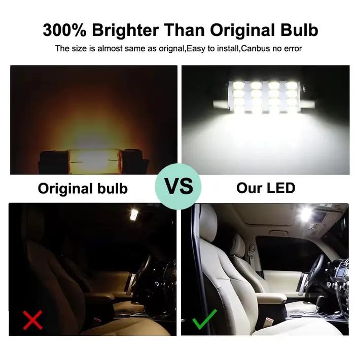 Kit d'ampoules d'intérieur LED pour Volkswagen, 8 pièces, pour Volkswagen VW Amarok 2010 2011 2012 2013 2014 2015 2016 2017, lampe de coffre Canbus