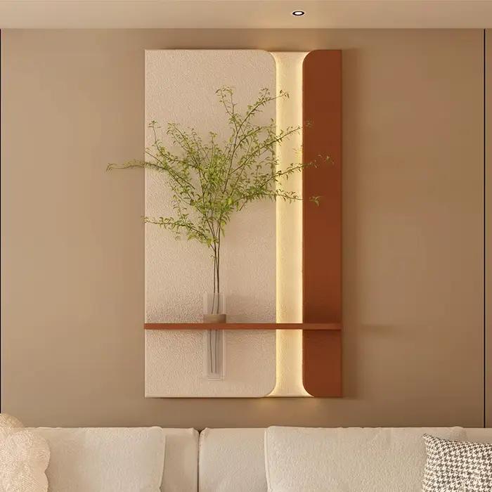 Lumière de luxe porche grès applique murale suspendue peinture entrée couloir salon fond décoration de la maison Lustre lampe murale
