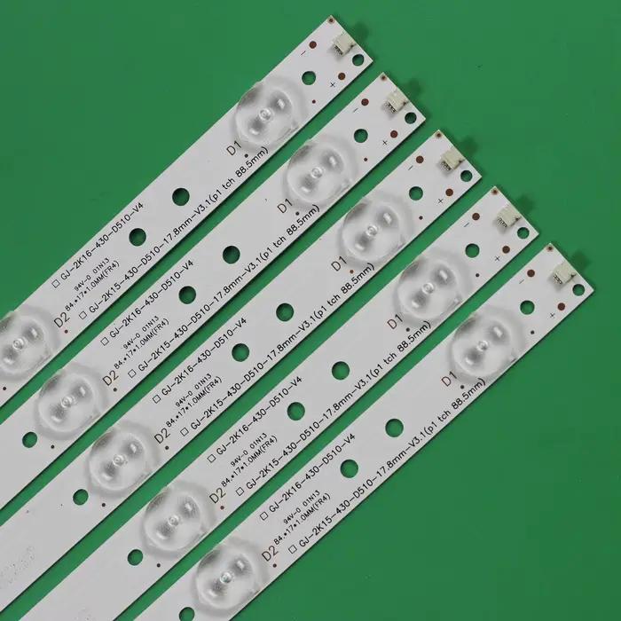 Barres LED Full Array pour TV ou Bandes LED pour TV 43 pouces BDM4350 BDM4350UC BDL4330QL 43pfg5100/78 43pfg5000/78 LBM430P1001-AJ-2S LB43003