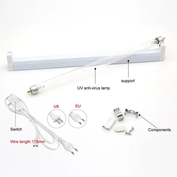220V 240V 8W 6W Steril lampe germicide lumière ultraviolette quartz lampe T5 Tube UVC bactéricide LED lampe UV stérilisation
