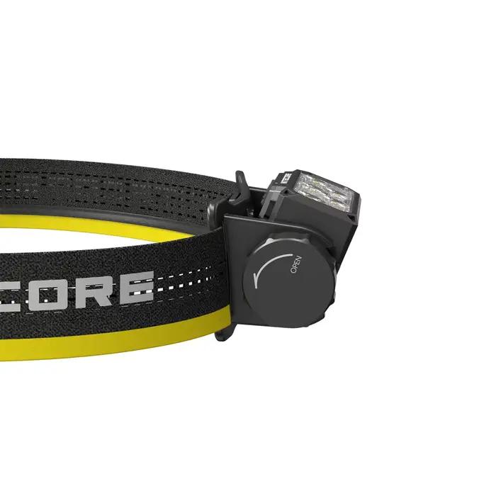 Lampe frontale NITECORE HC70 UHE, 6 LED, 1600LM, lumière blanche et rouge, haute performance, rechargeable par USB-C, lampe frontale de travail avec batterie intégrée