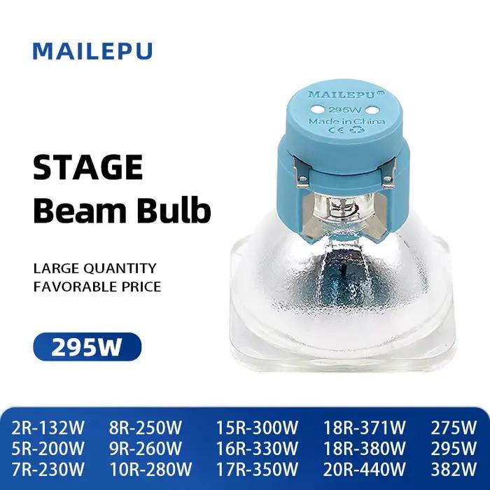 1 pièce/lot Lampe 14R SIRIUS HRI 295W avec ballast pour projecteur à tête mobile, remplaçable par la lampe MSD Platinum Sharpy 14R 295W