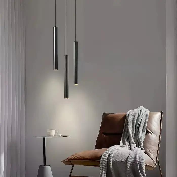 Suspension LED nordique réglable pour cuisine, chevet, restaurant - Luminaires suspendus AC