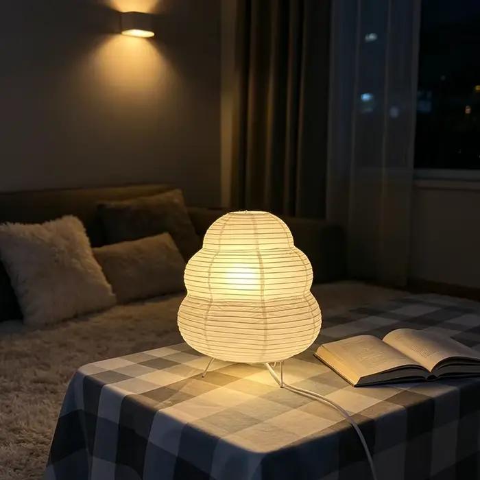 Lampe de table style Wabi Sabi, éclairage LED nordique pour intérieur, lumière décorative de chevet, convient à la chambre à coucher, au salon, au bureau, à la maison, à un usage quotidien