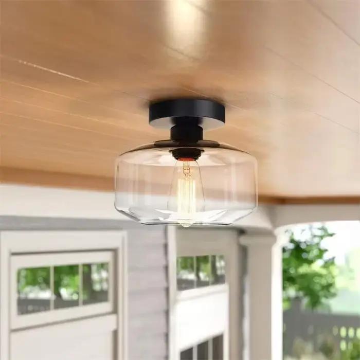 Plafonnier en acrylique polie nordique moderne pour éclairage domestique LED chambre à coucher salon couloir balcon装饰去掉后的内容,确保符合要求。