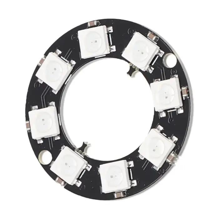 Anneau LED RGB adressable individuellement 5V, anneau néoPixel pour lampe de pilote polychrome WS2812, accessoires d'éclairage portables