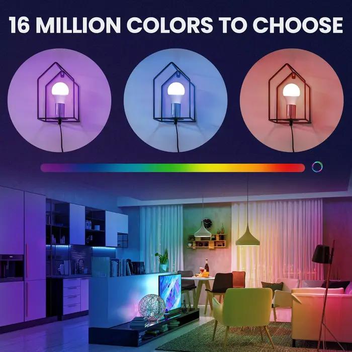 MOES – ampoule Led intelligente Bluetooth, variable, 9W, E27, TUYA, couleur de lumière de fête, variateur réglable, Alexa google Voice