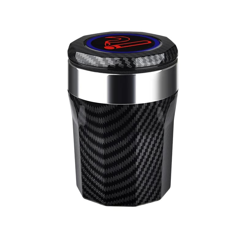 Cendrier de voiture avec lumières Led et couvercle, accessoire créatif pour voiture couverte, multif
