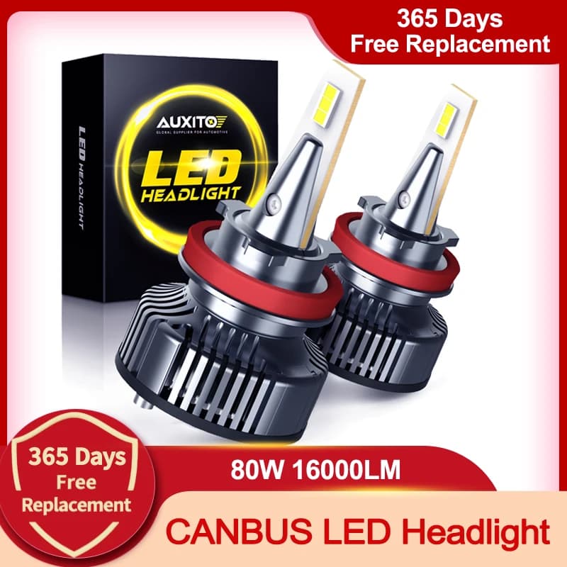 H4 LED H11 H8 9005 9006 HB3 9003 9012 H7 LED ampoule de phare Canbus lumières de voiture 16000LM 80W