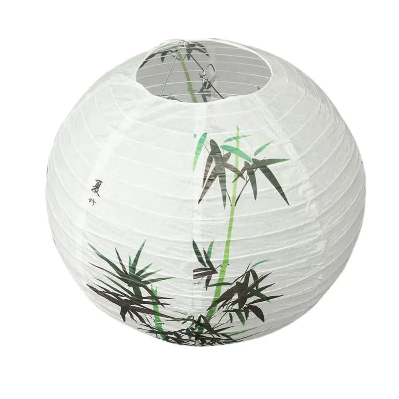 Lanterne en papier pour abat-jour 30cm, décoration légère de Style Oriental chinois, bambou