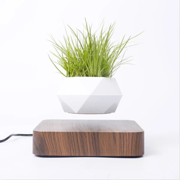 Pot de bonsaï à Air en lévitation, Pot de fleur rotatif, jardinières à Suspension magnétique, Pot fl