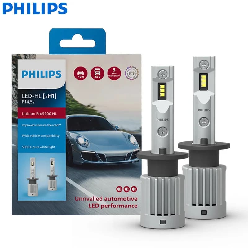Philips Ultinon Pro9200 LED H4 H7 H9 H11 HB3 HB4 phare de voiture 12/24V ampoule + 400% puissance la