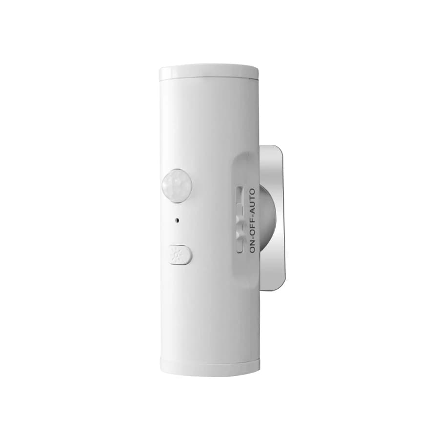 Lampe murale à détecteur de mouvement PIR rechargeable, lumière de nuit LED à 3 couleurs à intensité