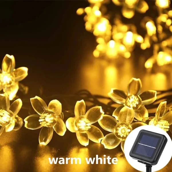 Guirlande solaire lumineuse Abeille Mignonne 5M 20 LED pour extérieur, mariage, jardin, terrasse, fê