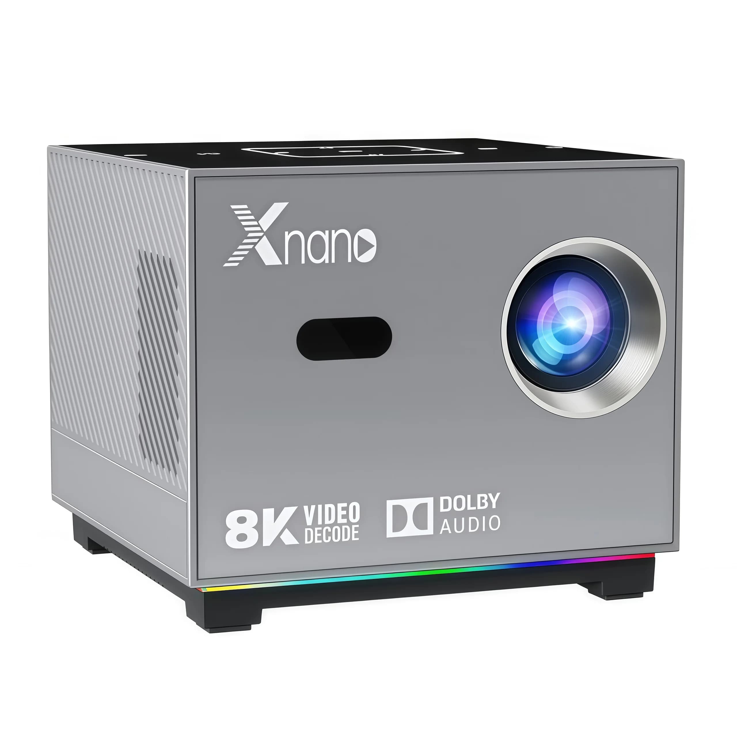 Projecteur LED portable Xnano X3 190 Ansi Android 9.0 Double WiFi BT5.0 HDR10+ Dolby Audio Décodage
