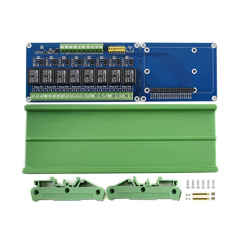 Carte d'extension Raspberry Pi 5/4B, 8 canaux, avec voyant lumineux, pour RPi 5 4B 3B + 3B ontari2 W