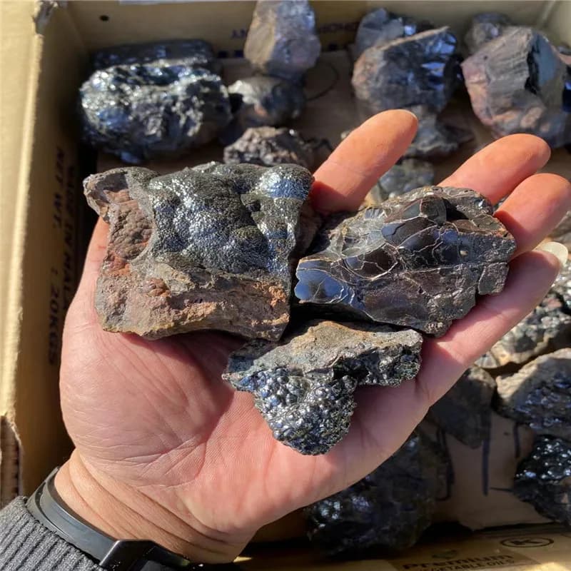 Météorites en Fer Naturel, Roche Brute, Collection d'Échantillons de Minéraux, Décoration de Maison,