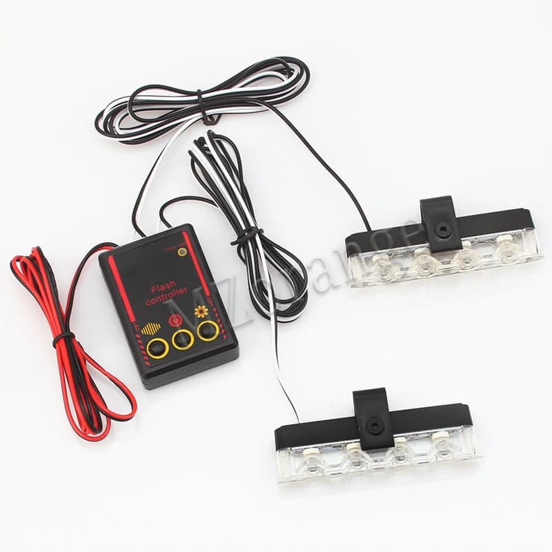 Lumières de police LED Stroboscopes stroboscopiques pour clignotant automatique Fso grille safti net