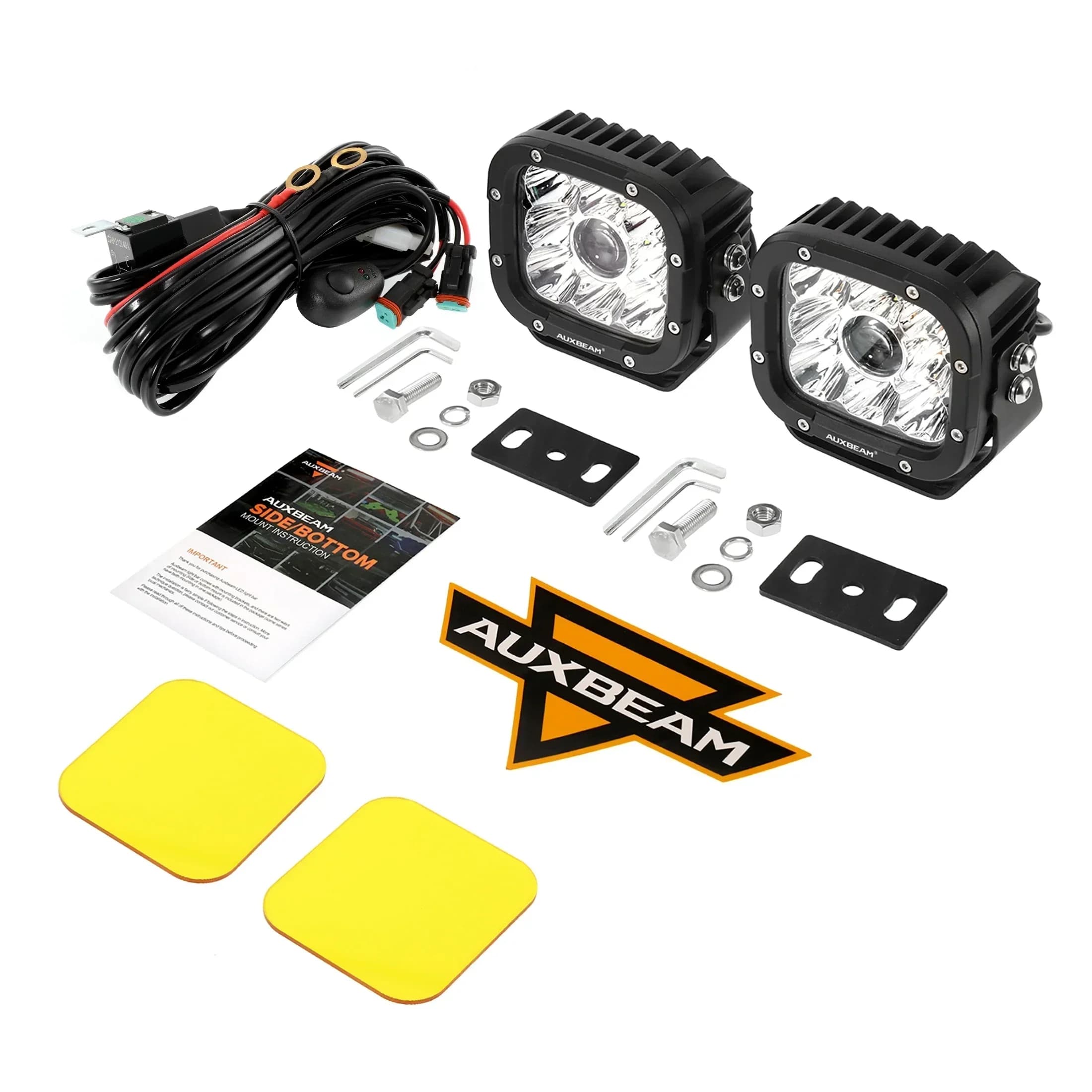 AUXBEAM XP-ULTRA SÉRIE 5 pouces LED Travail Lumière 110W 11000LM LED Conduite Lumière Pod Blanc/AMte