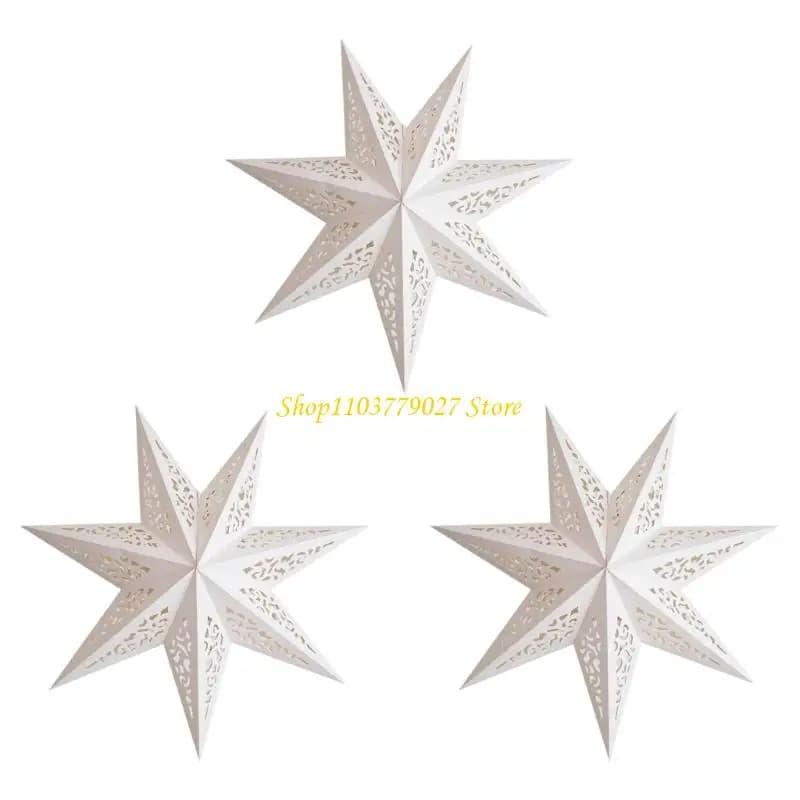 Lanternes étoiles en papier C4DF, abat-jour Compatible avec les ampoules Standard, parfaites pour de