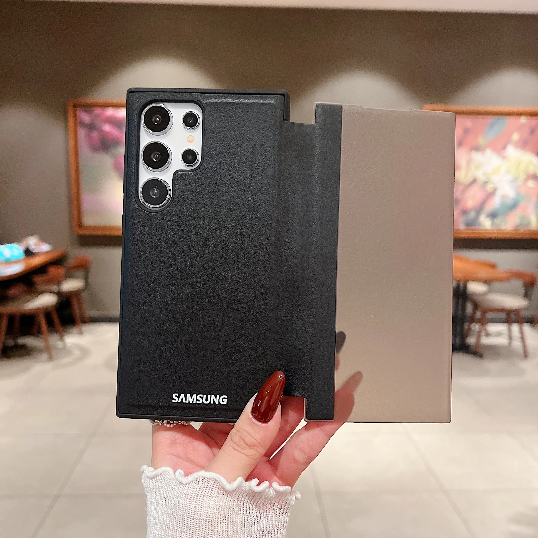 Étui en cuir à rabat pour Samsung Galaxy S25 S24 S23 S22 Ultra S21 S20 S10 Plus S21FE Note 20 Ultra,