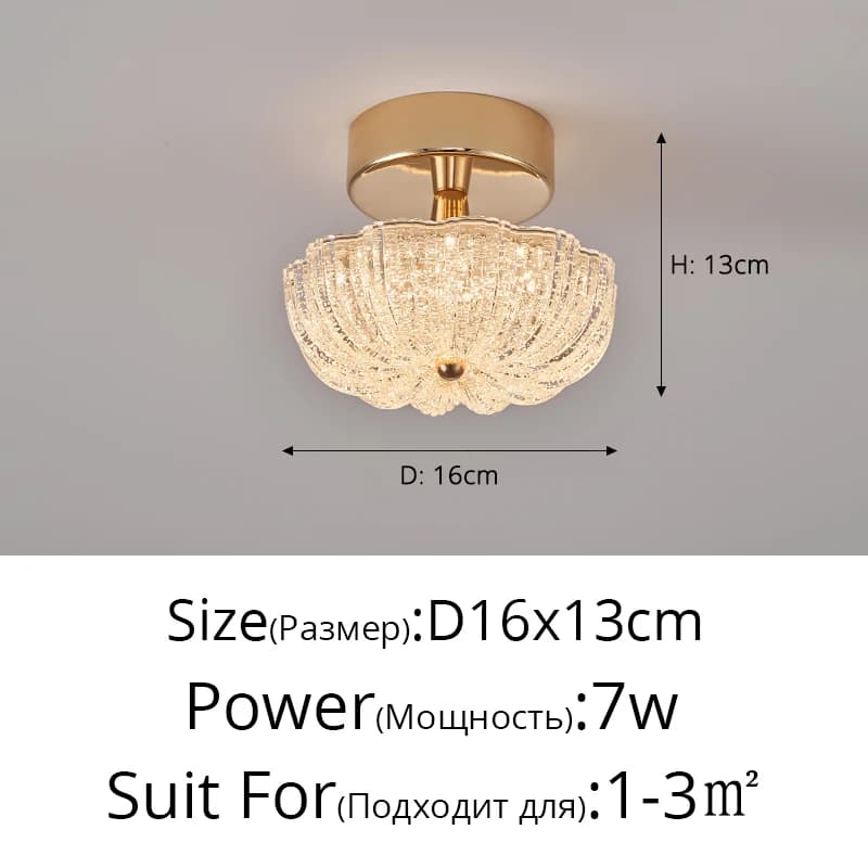 Luminaires de plafond de luxe en cristal pour salon, lampe de chambre haut de gamme de style moderne