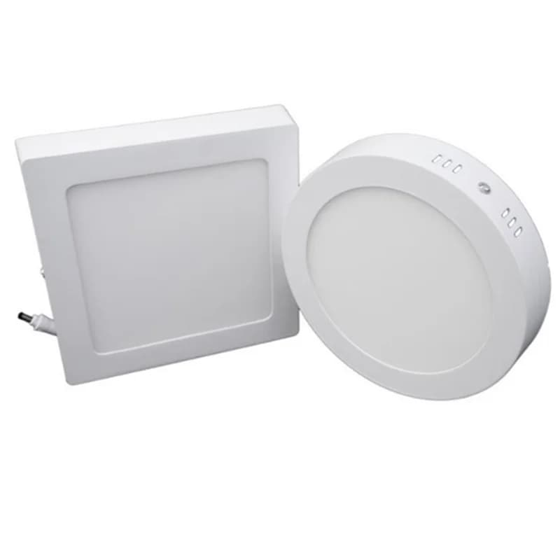 1 pièces blanc LED SMD2835 panneau lumineux 6W 12W 18W 24W monté en Surface LED plafonniers AC85-265