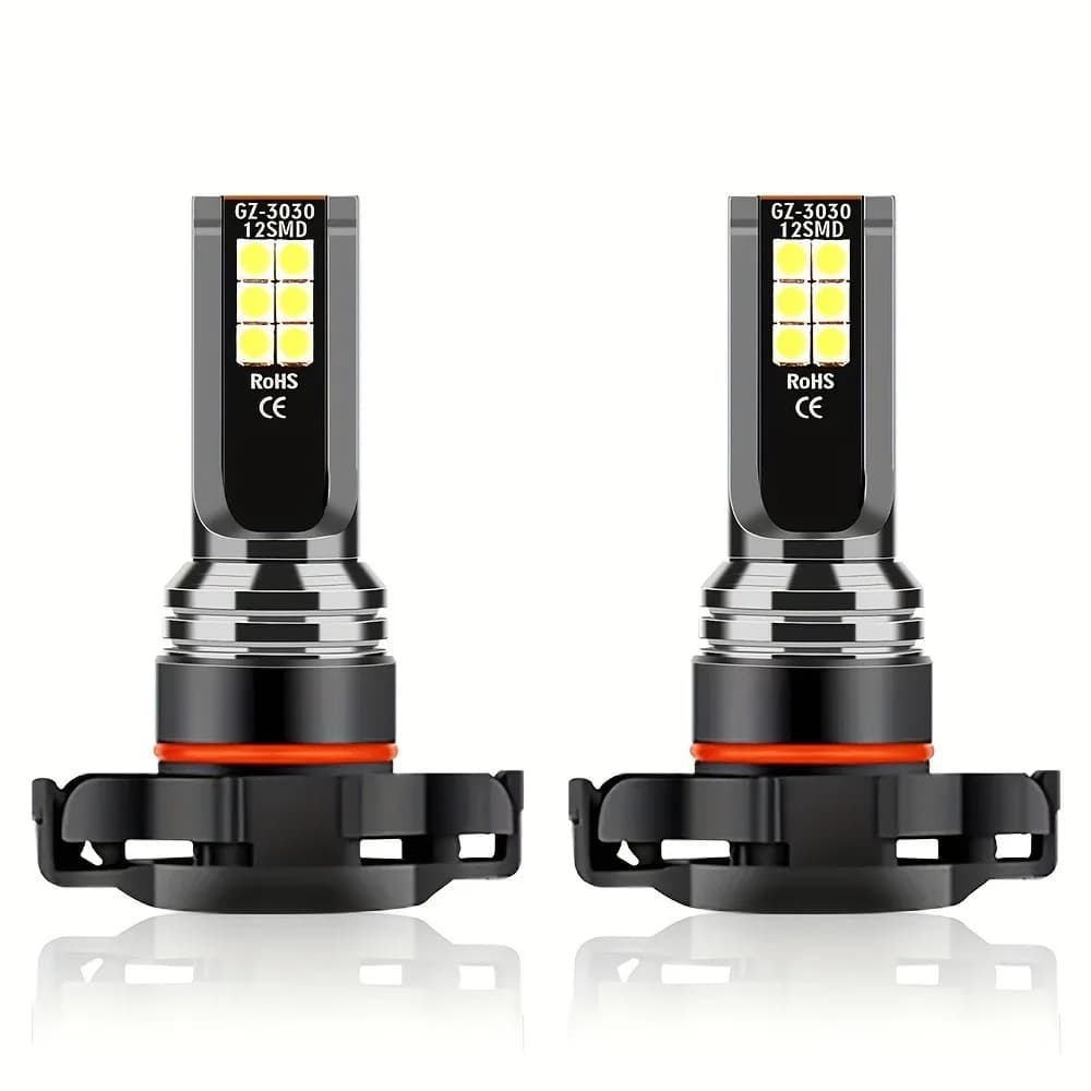 2x 5202/H16 LED ampoules antibrouillard haute puissance 200W lampe 6000K Super blanc