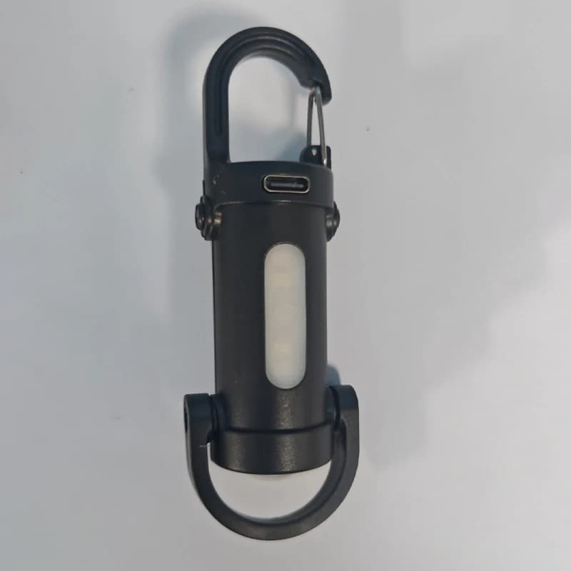Mini lampe de poche LED Rechargeable par USB, porte-clés Portable étanche, lampe de poche de Camping