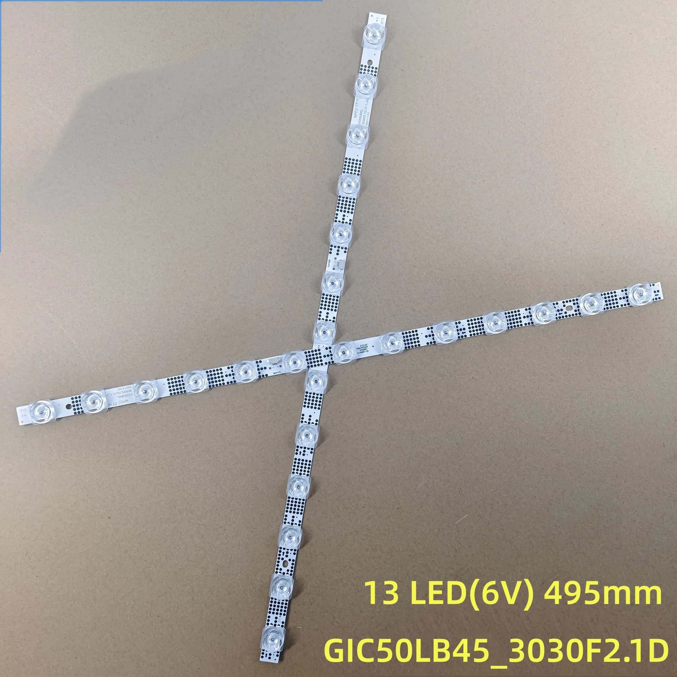 Bande LED pour TCL 50P615 50G61 50S525 50S435 50S434 50S43 GIC50LB45_3030F2.1D 4C-LB5013-ZM06J LVU50