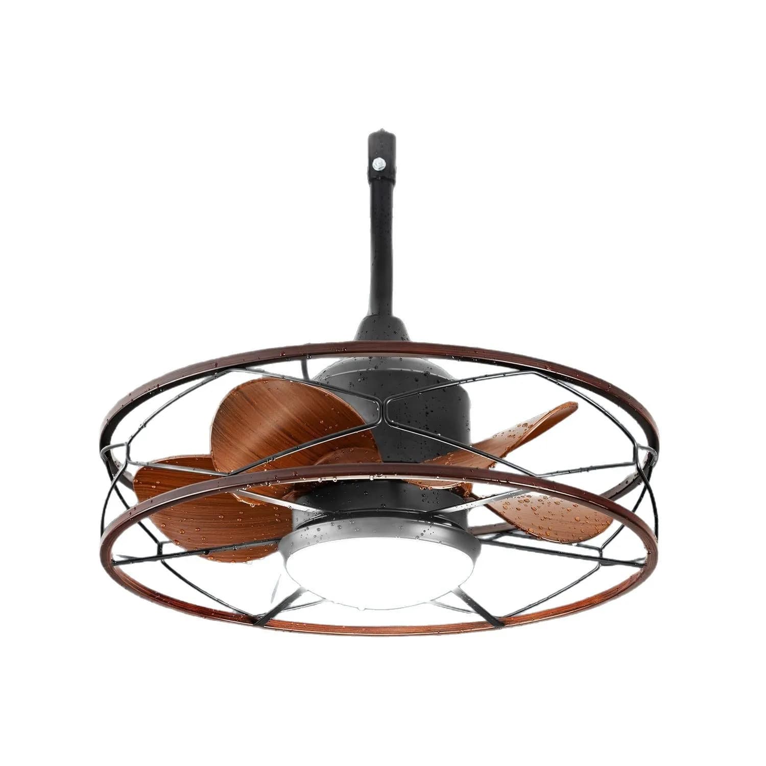Ventilateur de plafond extérieur LED de 20 pouces avec lumière et télécommande ventilateur de tonnel