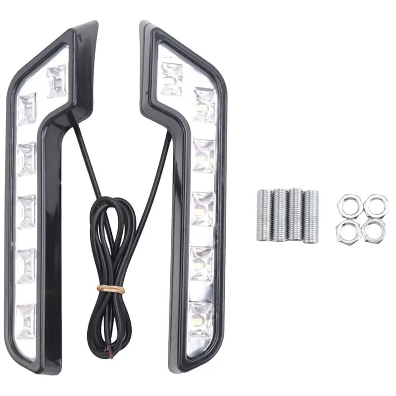 Feux de jour LED DRL super lumineux 12V fiables 2X pour voitures, feux de conduite LED étanches, feu