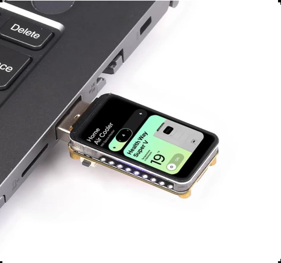 Carte de développement LCD ESP32-S3 de 1,47 pouces avec PSRAM de 8 Mo, 16 Mo de Flash, Wi-Fi/BLE 5,