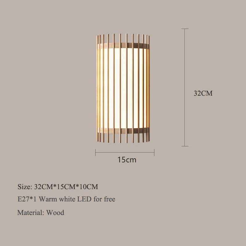 BOTIMI 2025 nouveauté applique en bois moderne en bois massif Luminaires de chevet nordique hôtel co